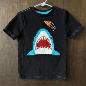 Shark Attack Kids T-Shirt - Black and Blue